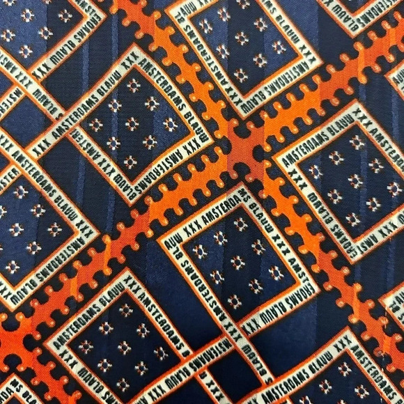 Scotch and Soda Amsterdams Blauw Red Blue Geometric Tile Racerback Top Size S - Picture 5 of 8